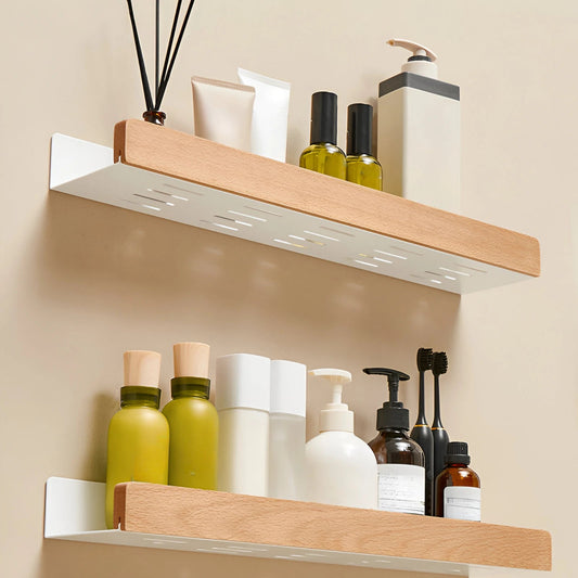 AquaLine Self-Adhesive Wall Mount Storage Shelf – Durable ABS Plastic