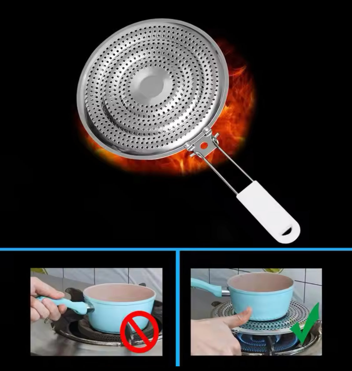 Multipurpose Stainless Steel Stove Heat Diffuser