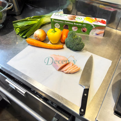 Premium Disposable Plastic Cutting Board Mats – Non-Slip Hygienic