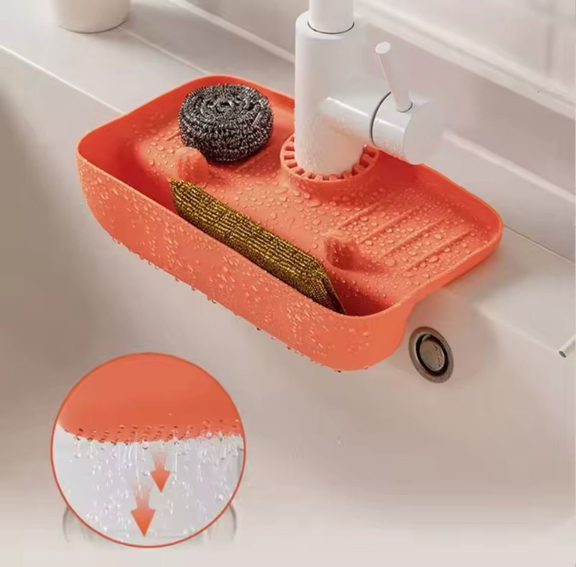 Silicone Sink Drain Faucet Rack