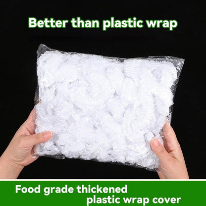 Disposable Food Cover Plastic Wrap Elastic-Pack of 100