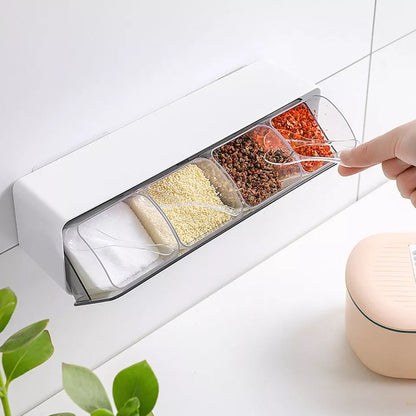 Wall Mounted Punch Free Seasoning Box