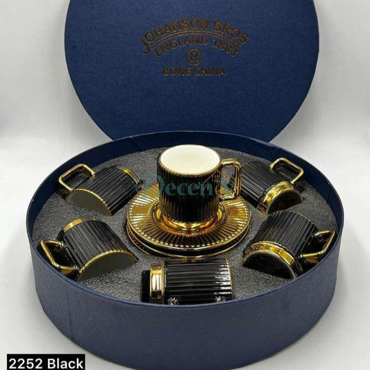 Elegant 12-Piece Cup & Saucer Set (4)