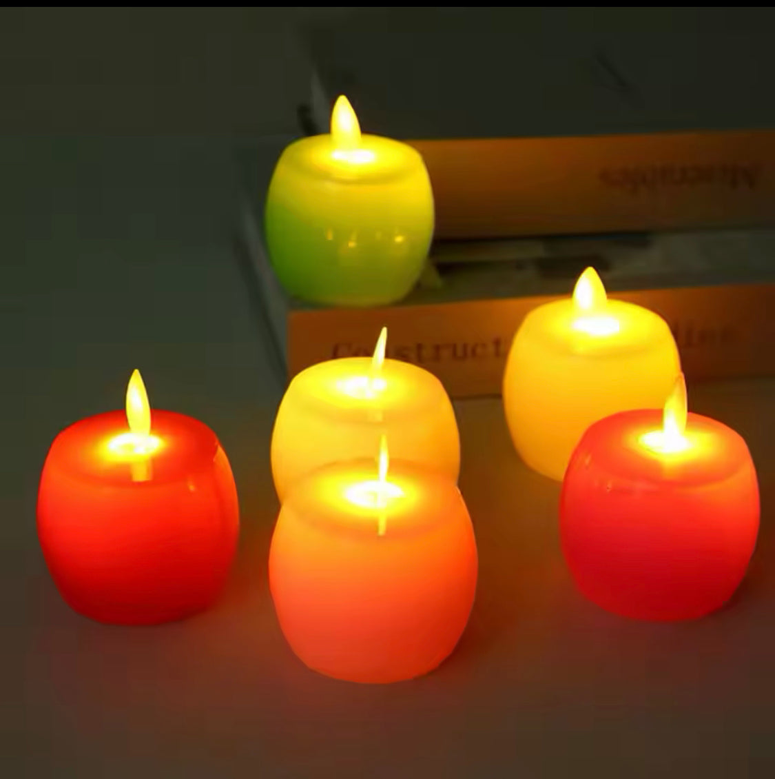 Apple Shape Candle Lamp, Flameless LED Candle, LED Candle