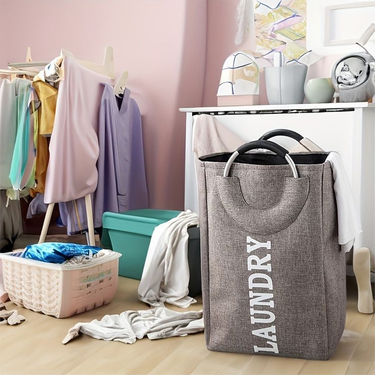 Portable Folding Laundry Basket (High Quality)