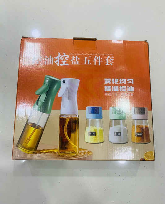 Pack Of 5pcs Set Kitchen Oil Bottle