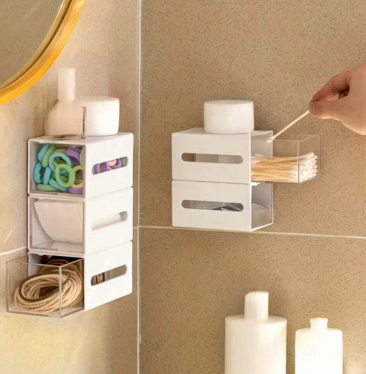 Wall-Adhesive Acrylic Storage Holder