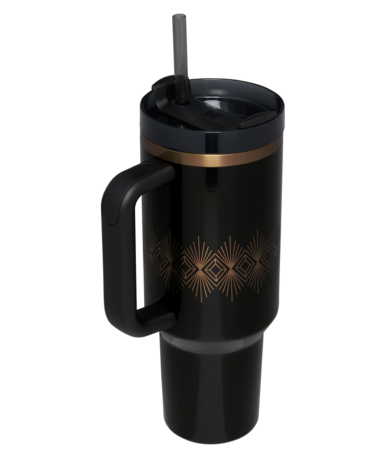 Quencher H2.0 FlowStateTumbler 40 OZ Black Gloss