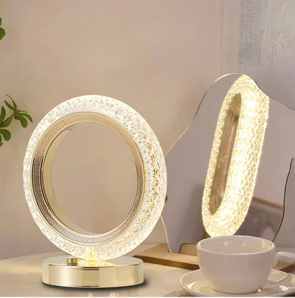 Round Shape Crystal Table Lamp