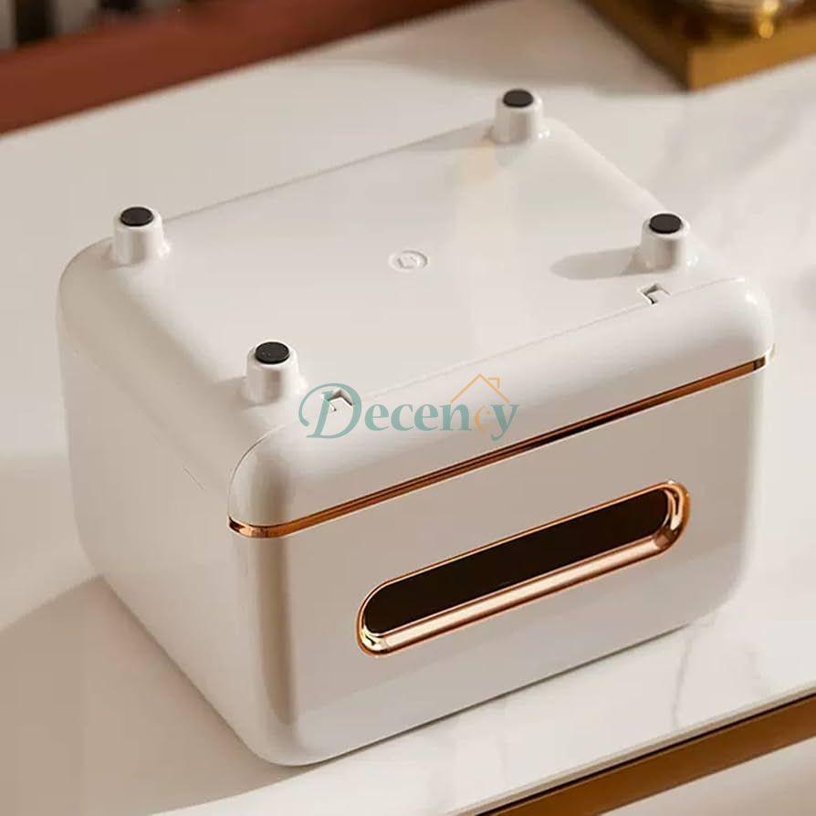 Elegant Tissue Box With Magnetic Opening