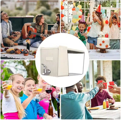 5.3L Refrigerator Drink Dispenser, Leakproof Beverage Drink Container