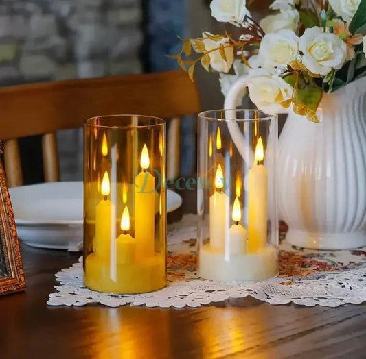  Flameless LED Candle for Home Decor Realistic Battery-Operated Candle – Safe, Stylish, and Mess-Free