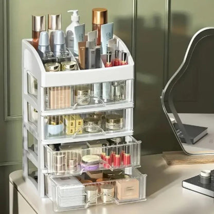 Vanity Countertop Storage Box With Drawers