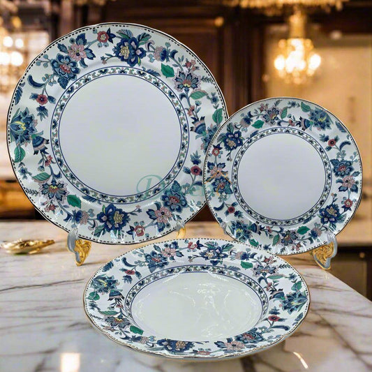  Royal Albert 18-Piece Dinner Set (7 Persons) Refined Dining | Premium Porcelain | Elegant Floral Design