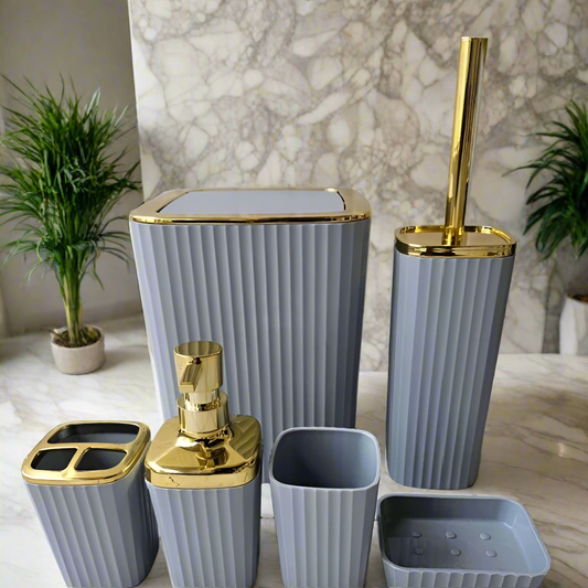 6 In 1 Bathroom Accessories Set