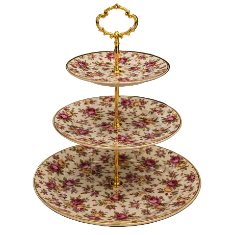 Royal Albert  3-Tier Luxury Serving Platter ( 3 )