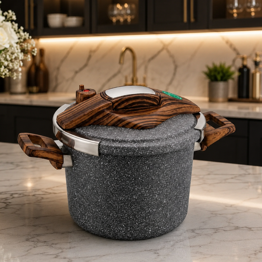 Turkish Granite Non-Stick Pressure Cooker 6L - Premium Quality
