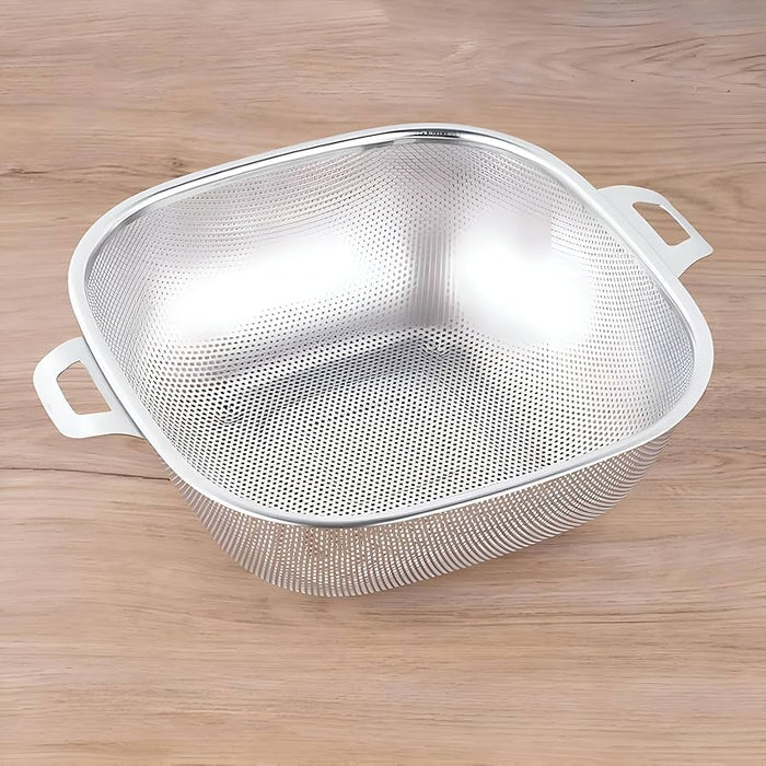 Square Shape Stainless Steel Strainer With Handle