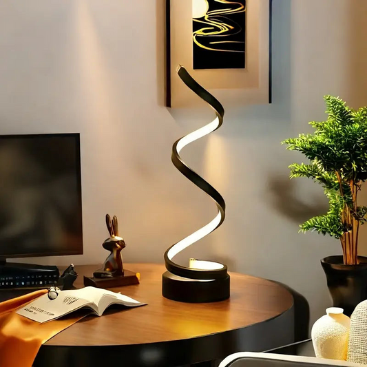 Spiral Led 3 Color Adjustable Lamp