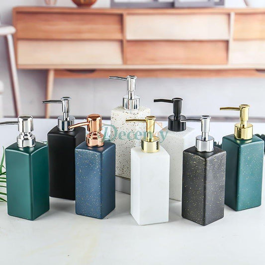 350ml Glass Soap Dispenser Bottle with Pump Head