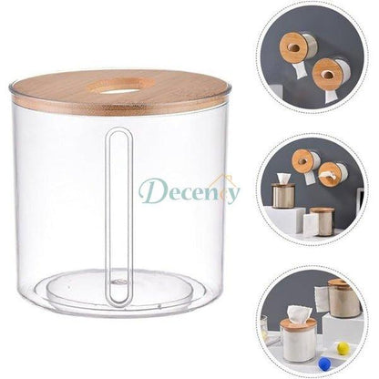 Elegant Round Tissue Box Organizer