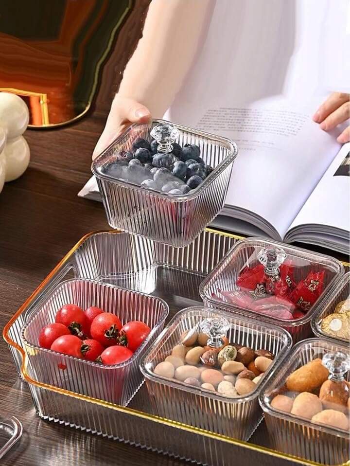 Acrylic Dry Fruit Tray & Serving Platter