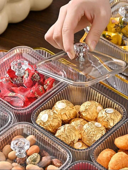 Acrylic Dry Fruit Tray & Serving Platter