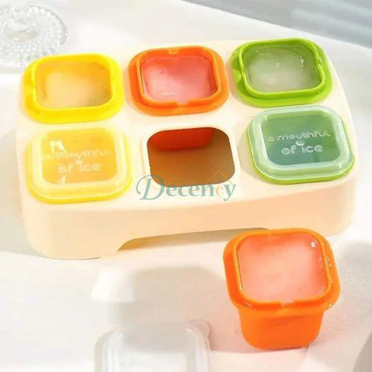 Rectangle Ice Block Storage Ice Cube Tray With Lid