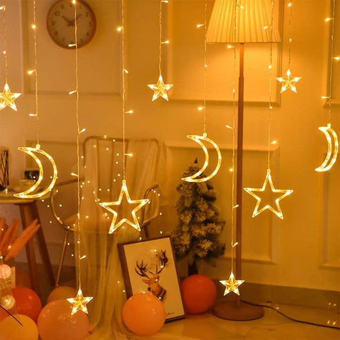 Moon Star LED String Lights Curtain String Lights