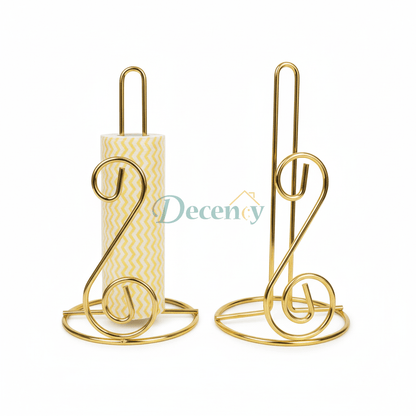 Gold Metal Tissue Paper Box Dispenser for Dining Table and Bathroom in Pakistan