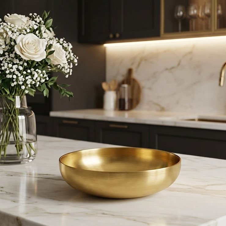 Luxury Gold Stainless Steel Seasoning & Serving Dish – 12.5cm