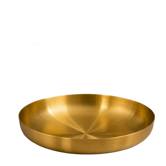 Luxury Gold Stainless Steel Seasoning & Serving Dish – 23cm