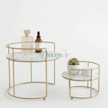 2-Tier Cosmetic & Perfume Organizer Stand – Luxury Makeup Display