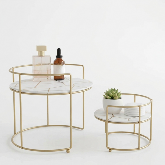 2-Tier Cosmetic & Perfume Organizer Stand – Luxury Makeup Display