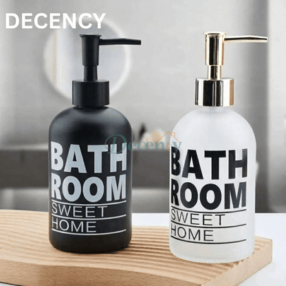 Refillable Glass Soap and Lotion Dispenser,