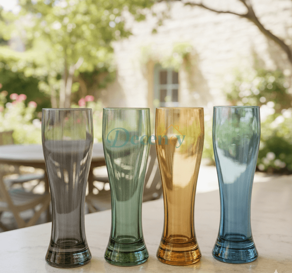DANNY HOME 4 PIECE MULTICOLOR TALL GLASS SET