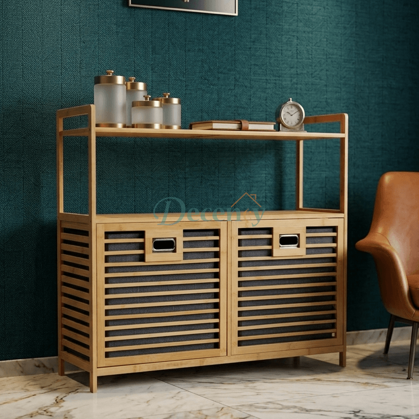 Bamboo Duo Laundry Hamper