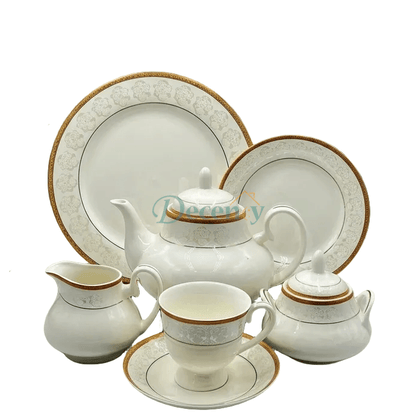 24 PCS Tea Set with Elegant -Cups, Saucers & Serving Accessories ( 2 )