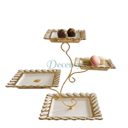 Luxury Floral Party Serving Stand – 3 Tier