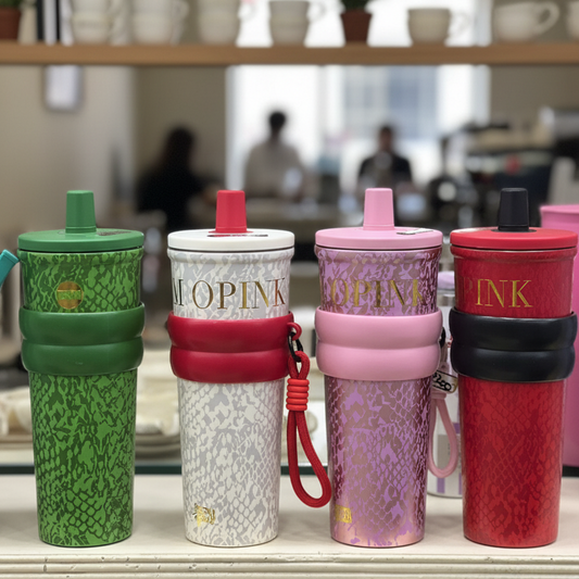 Elegant Stainless Steel Sipper Cup – 710ml Insulated Travel Tumble