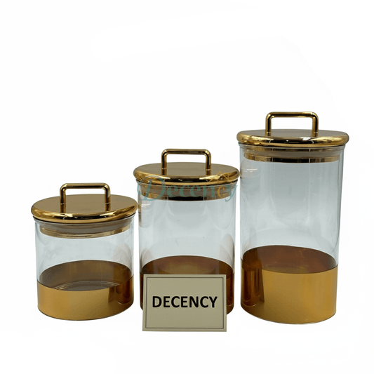 3-Piece Acrylic Storage Jar Set– Elegant & Versatile (2)