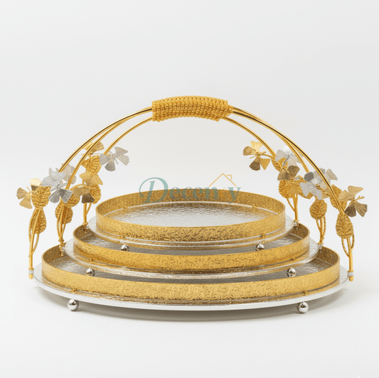Golden Oval Platter Set