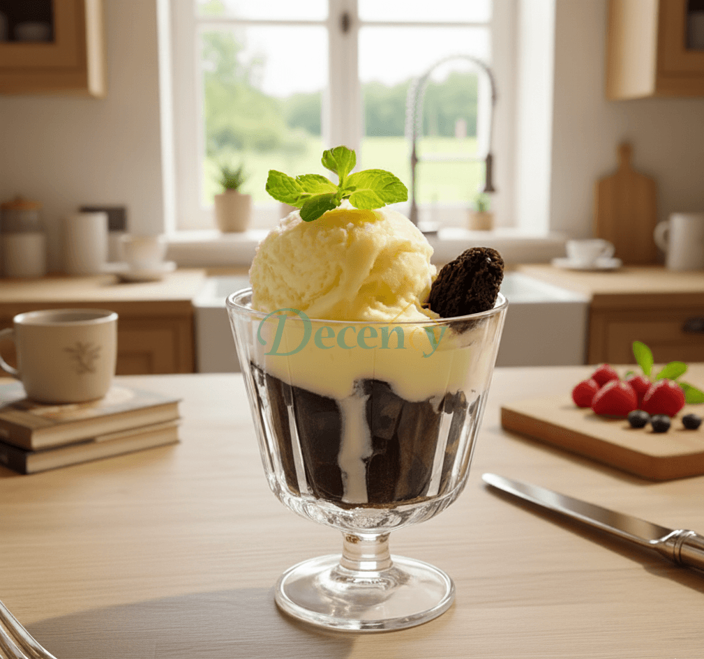 Danny Home Elegant Glass Dessert Cup Set – 3-Piece 190ml