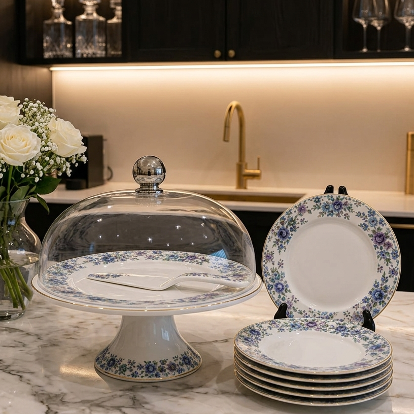 Royal Albert Luxe 9-Piece Cake Serving Sets ( 02 )