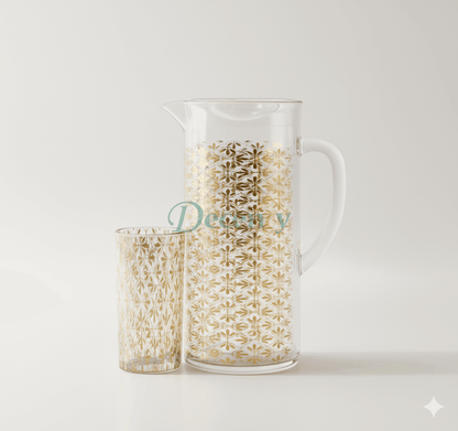 Acrylic Glass Pitcher and Jug  Set