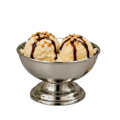 Premium Silver Stainless Steel Ice Cream Bowl – 10cm