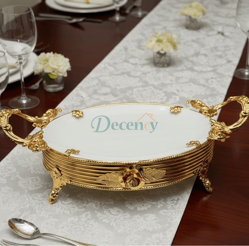 Golden Crystal Elegance Tray