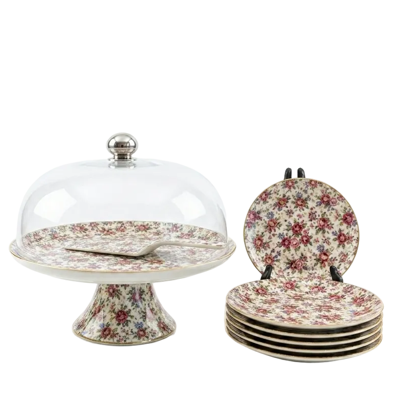 Royal Albert Luxe 9-Piece Cake Serving Sets ( 08)