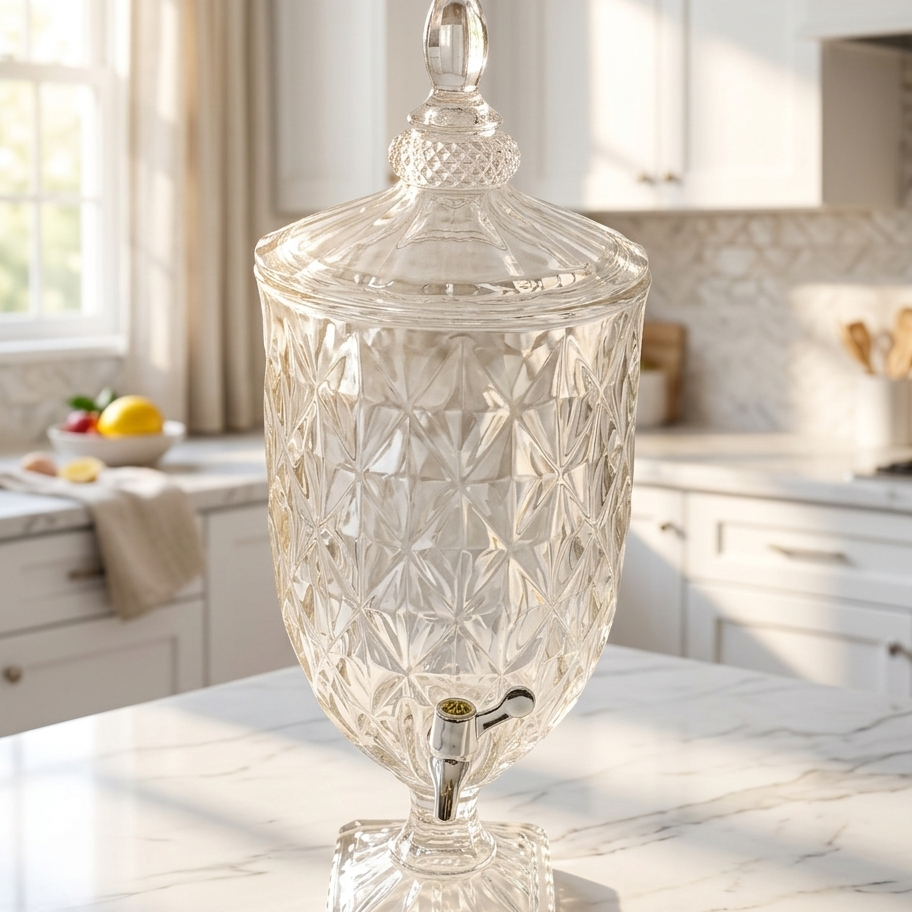 Royal Crystal Beverage Dispenser Without Glasses 4.5 L (06)