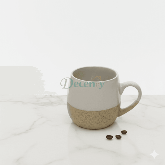 Two-Tone Ceramic Mug – Modern Minimalist Style